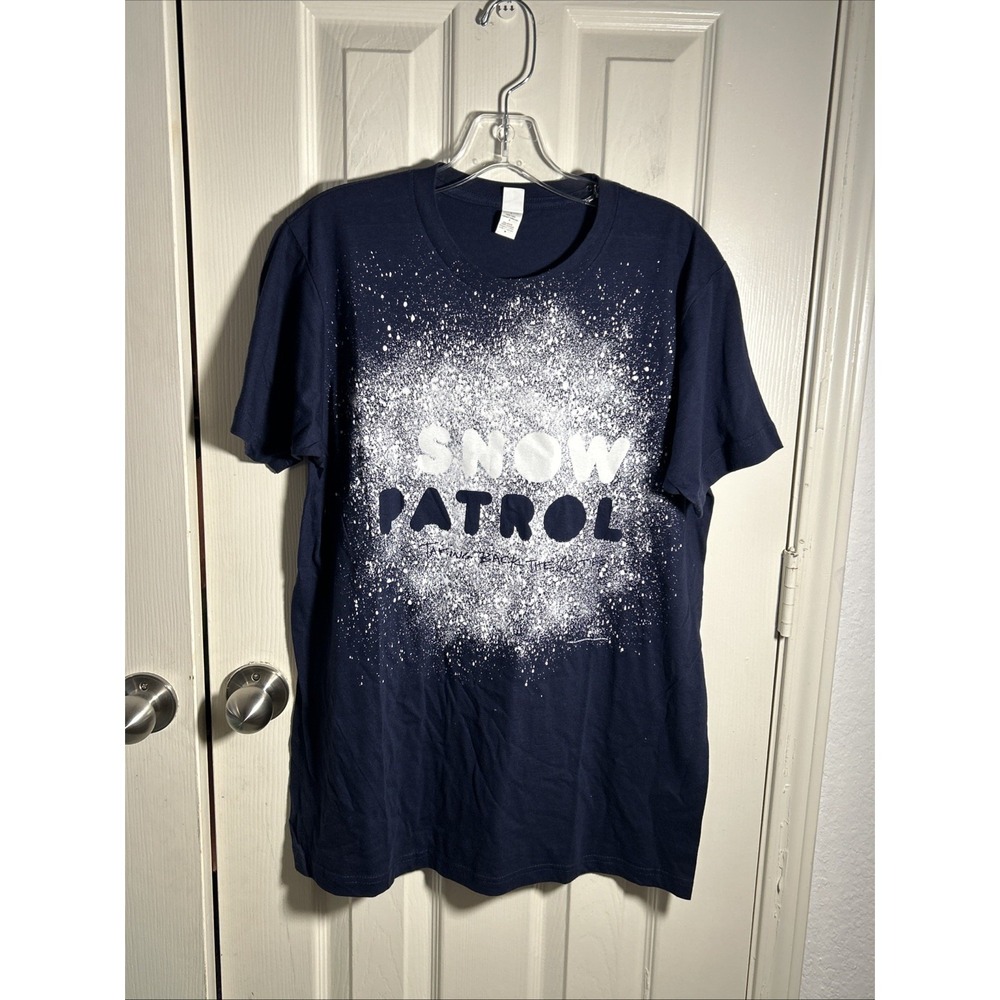 Snow Patrol 2009 Tour T shirt M Blue Taking Back the Cities